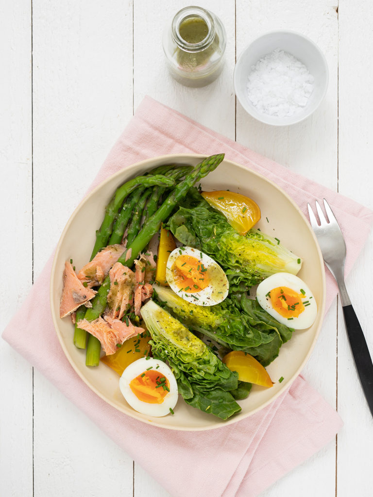 Ägg lax sparris ramslöksdressing